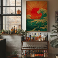 Ocean Waves Chase Rising Sun