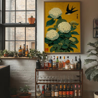 Swallow Songs Meet Summer Hydrangeas