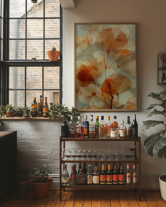 Copper Petals Dance In Light