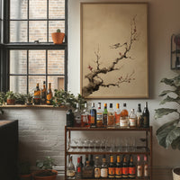 Small Birds Rest On Cherry Blossoms