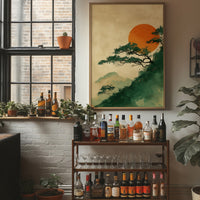 Pine Branches Reach For Rising Sun