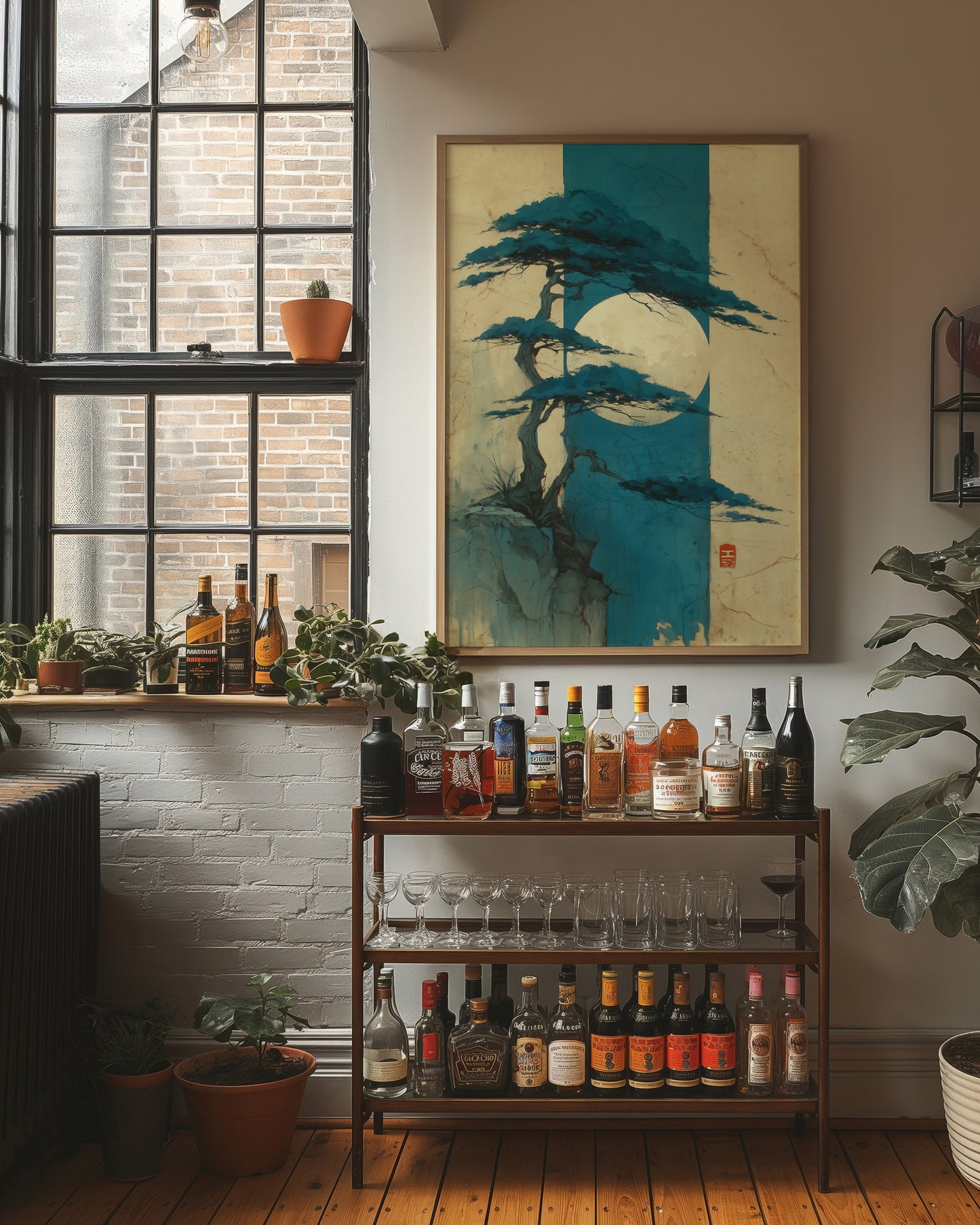 Lone Pine Bends Toward Moonlight