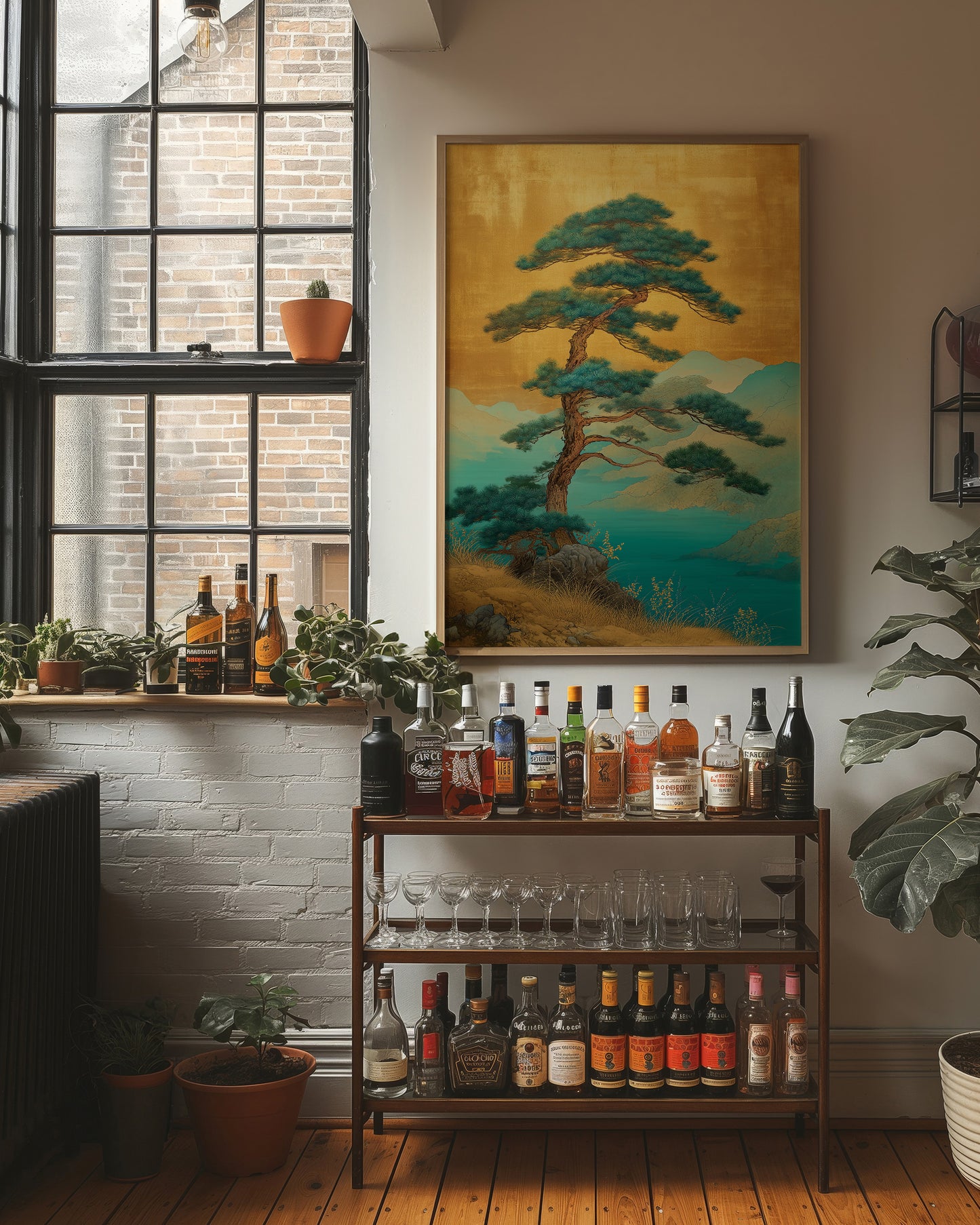 Lone Pine Greets Turquoise Dawn