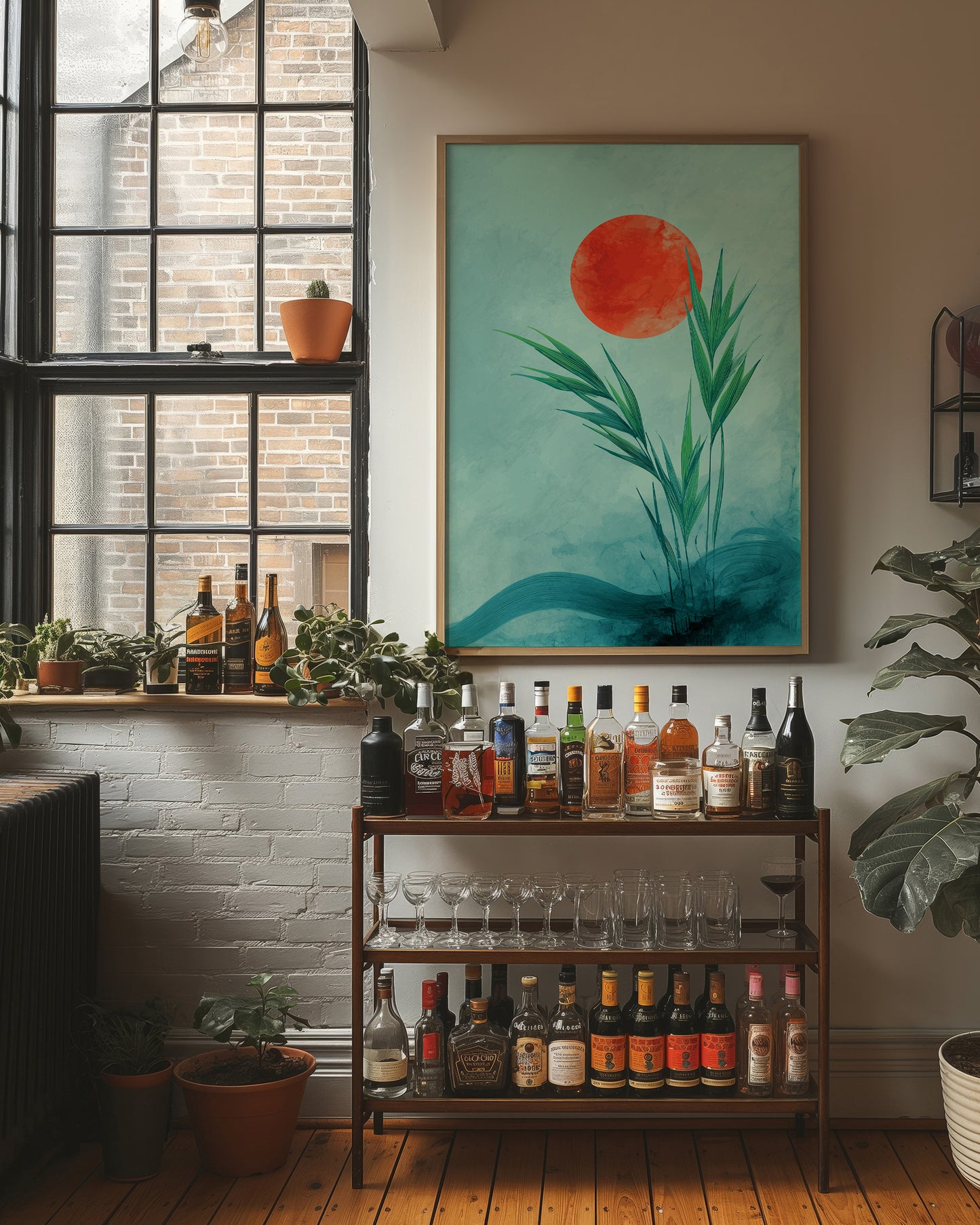 Bamboo Bows To Coral Sun