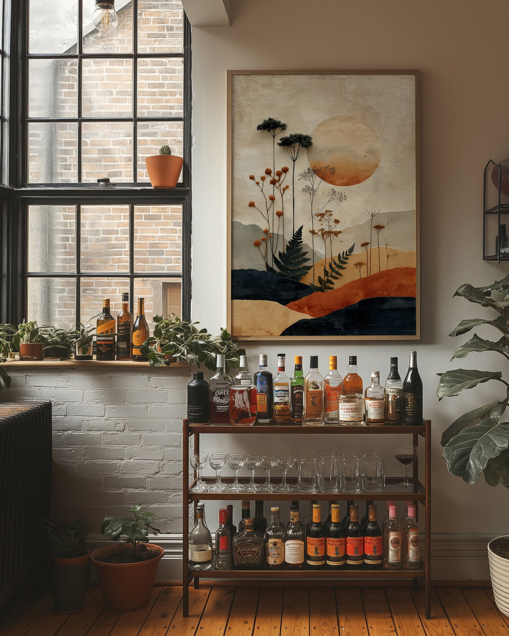 Moonlit Ferns Dance Through Autumn