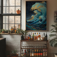 Ocean Waves Cast Golden Dreams