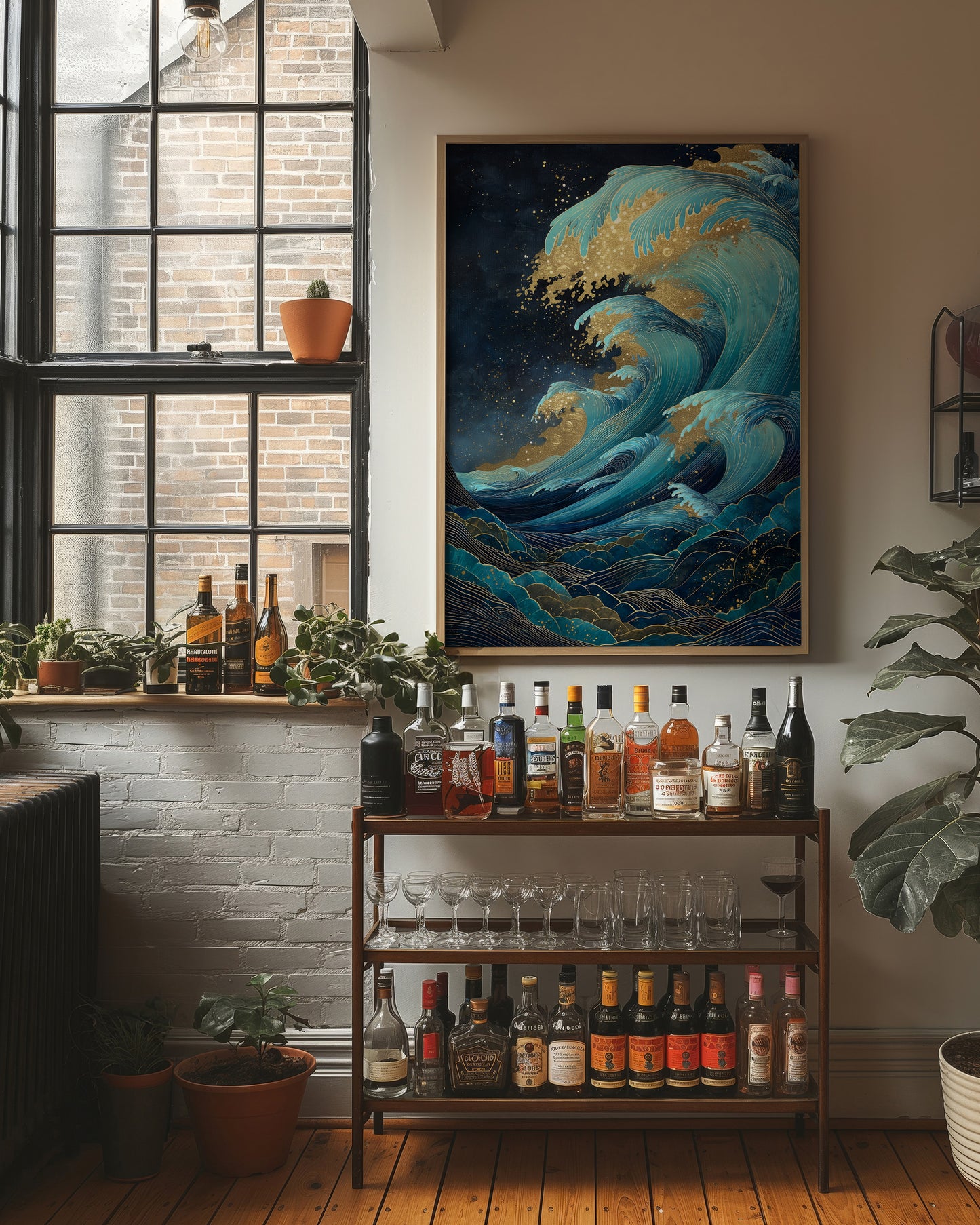 Ocean Waves Cast Golden Dreams