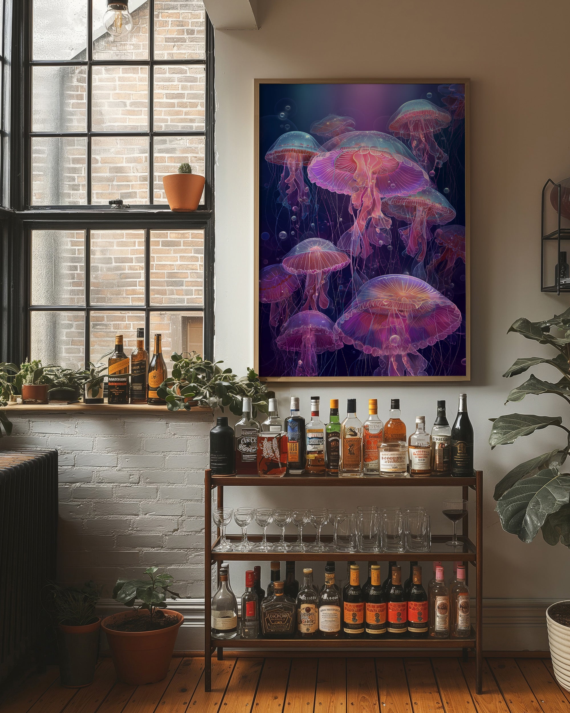 Deep Ocean Ballet In Neon Light