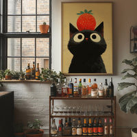 Black Cat Dreams Of Strawberry Days