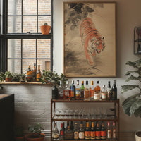 Silent Steps Through Misty Bamboo