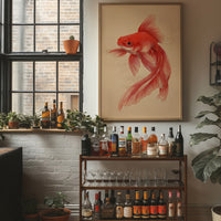 Red Fins Dance In Morning Light