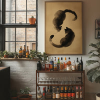 Feline Brushstrokes Share Quiet Secrets