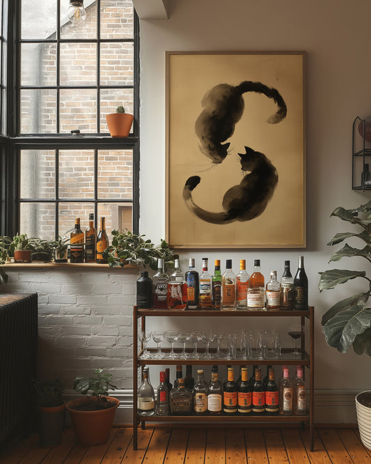 Feline Brushstrokes Share Quiet Secrets