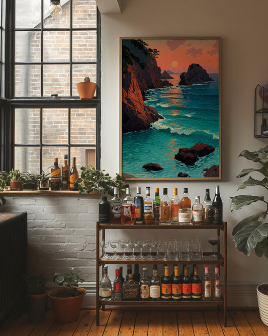 Coastal Cliffs Paint Summer's Farewell