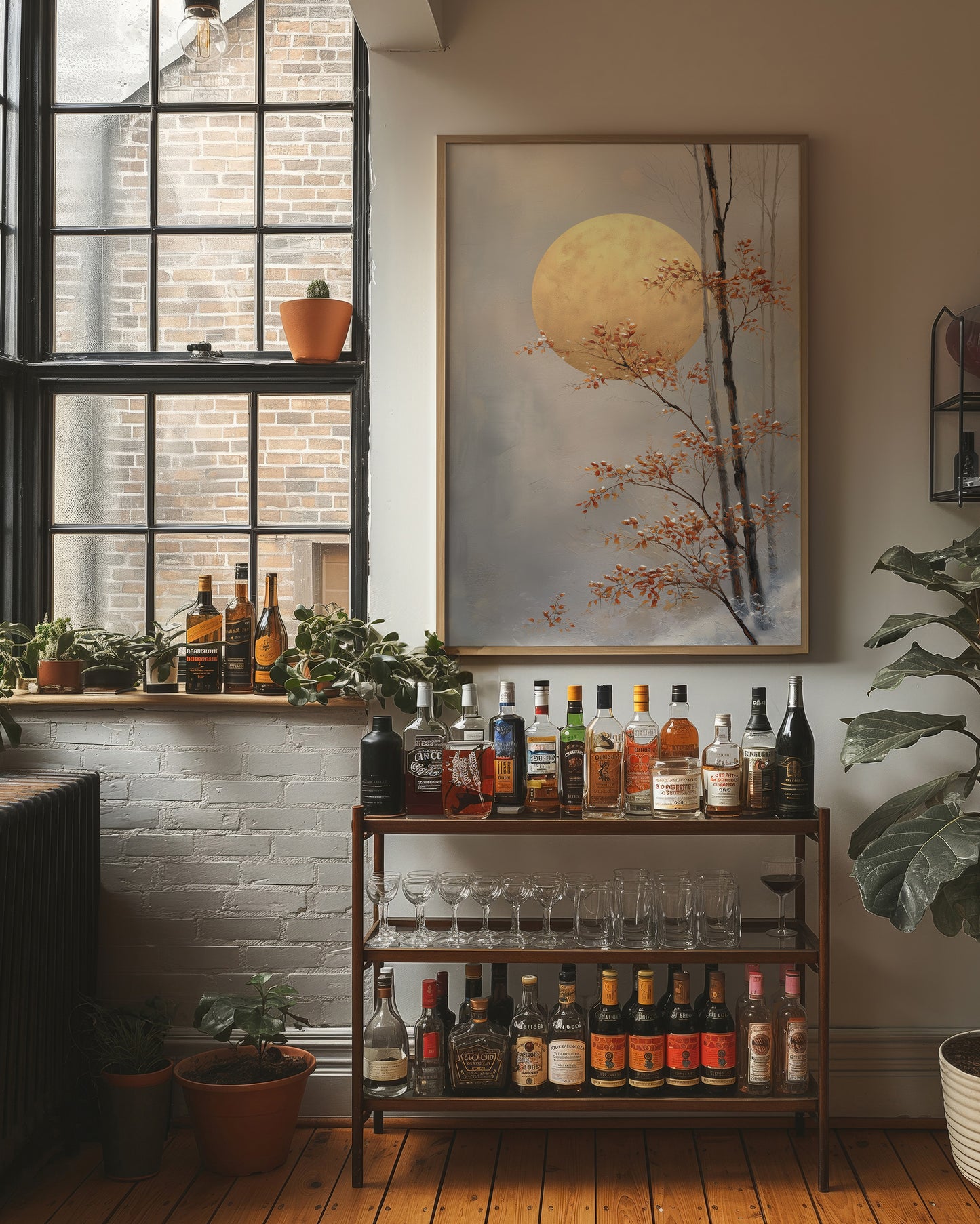 Maple Leaves Dance By Moonlight