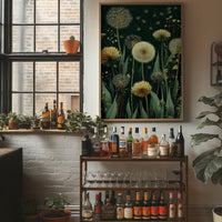 Dandelions Dance Under Midnight Stars