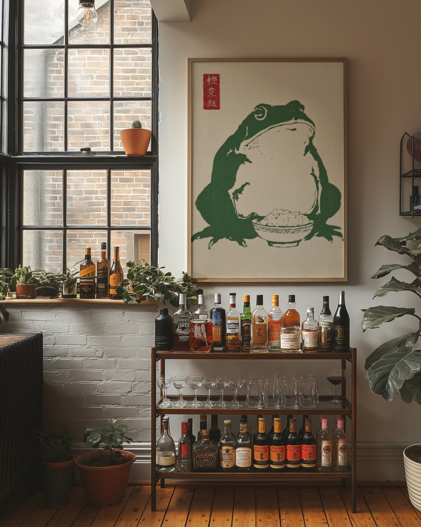 Wise Toad Serves Rice At Dawn