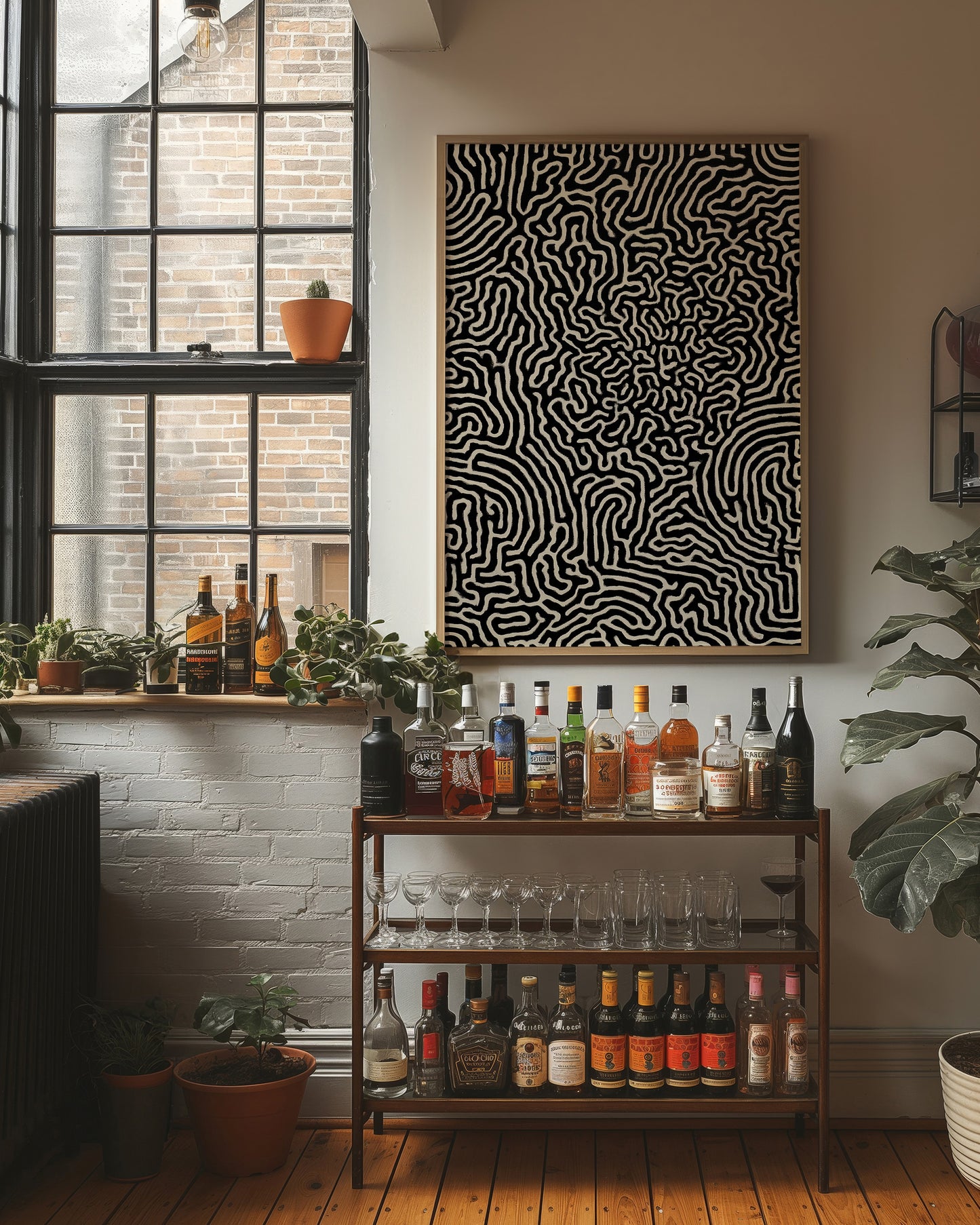 Labyrinth Lines Dance In Midnight