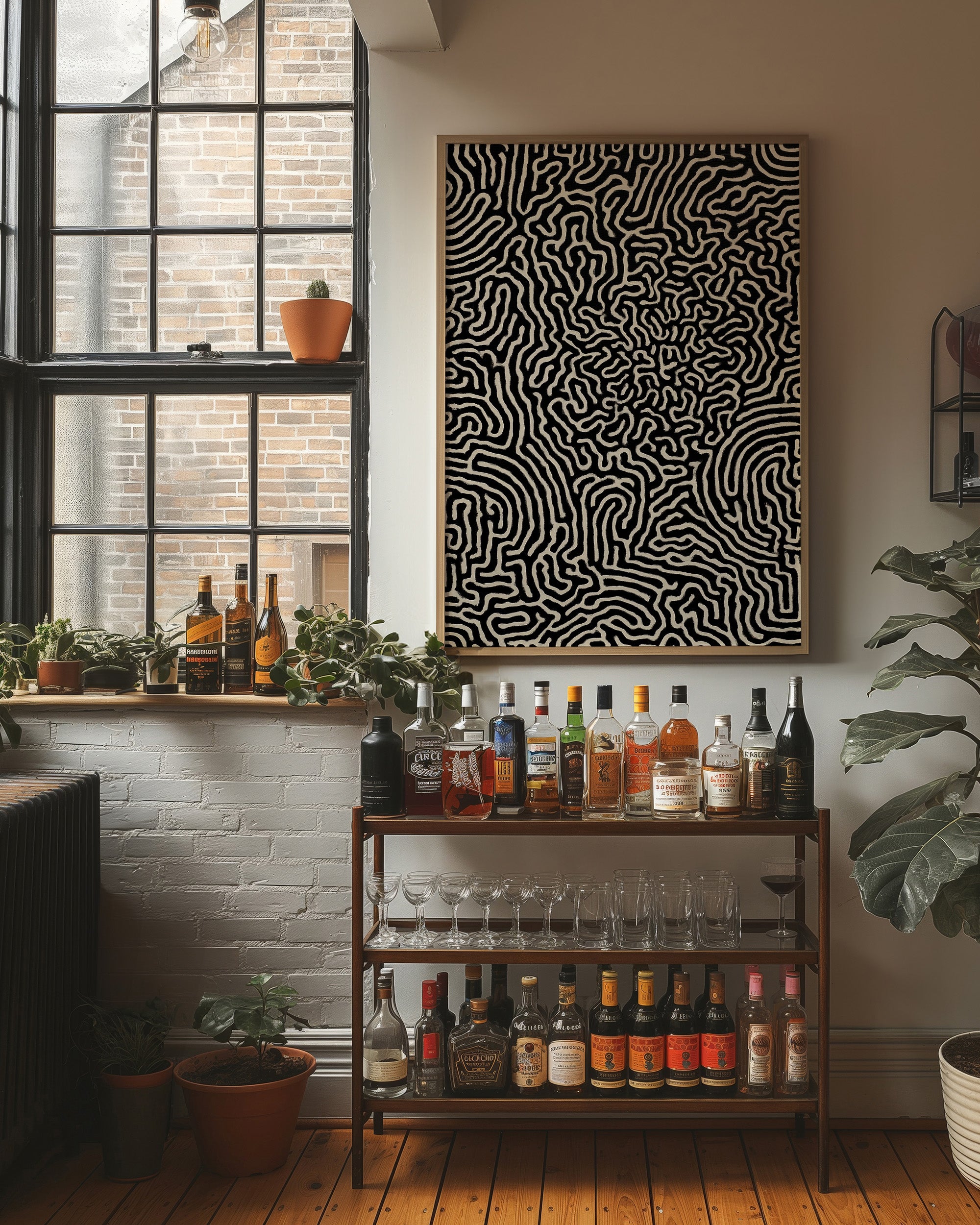 Labyrinth Lines Dance In Midnight