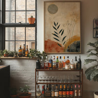 Moonlit Leaves Dance In Terra Cotta