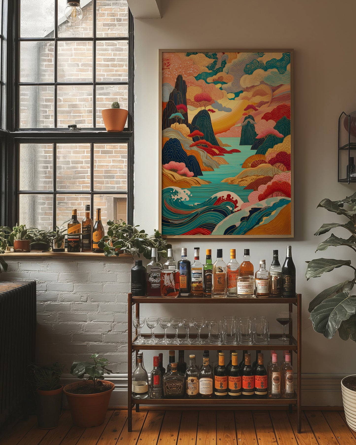 Ocean Dreams Paint Mountain Peaks