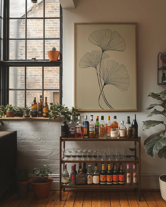 Ginkgo Lines Dance In Morning Light