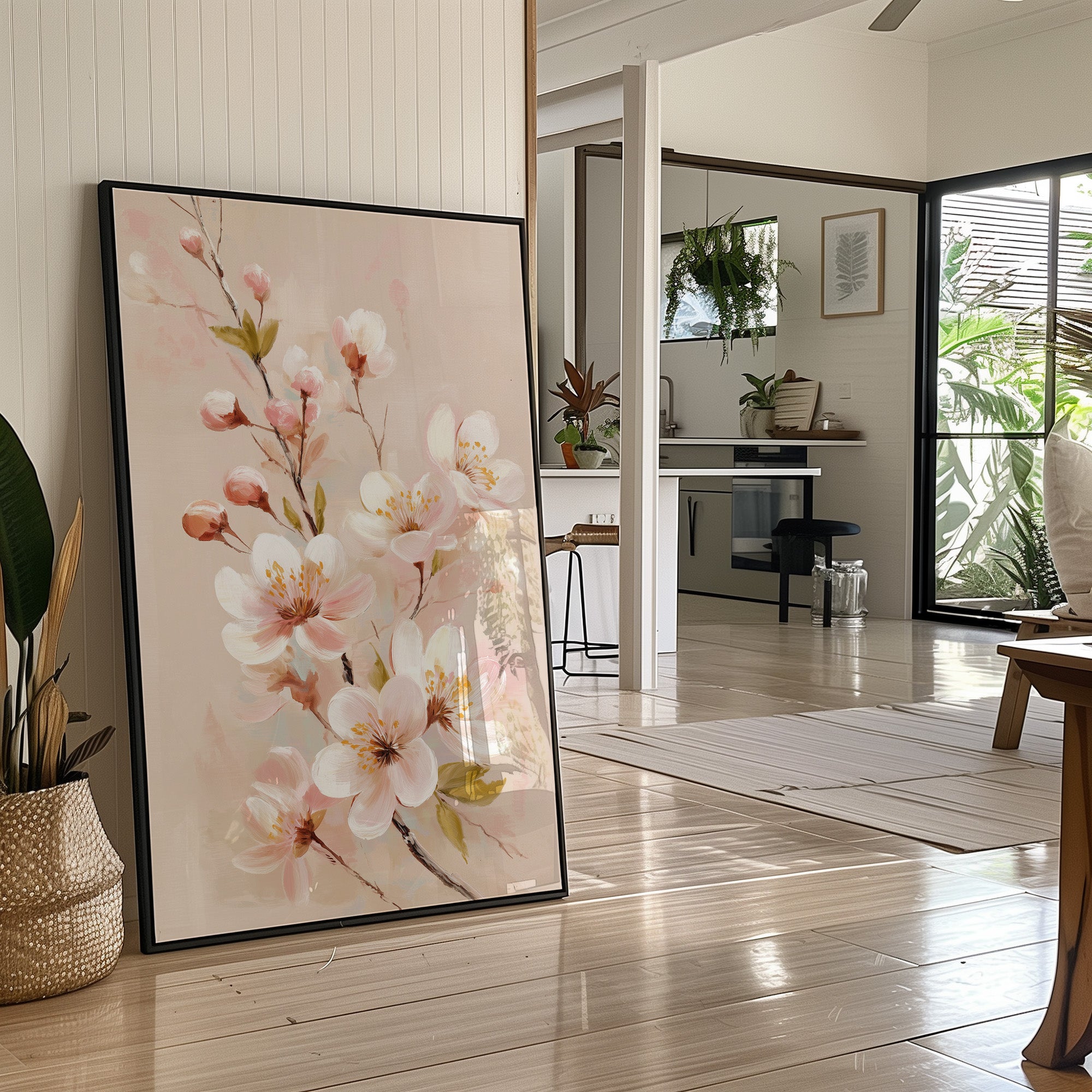Cherry Blossoms Dance In Morning Light