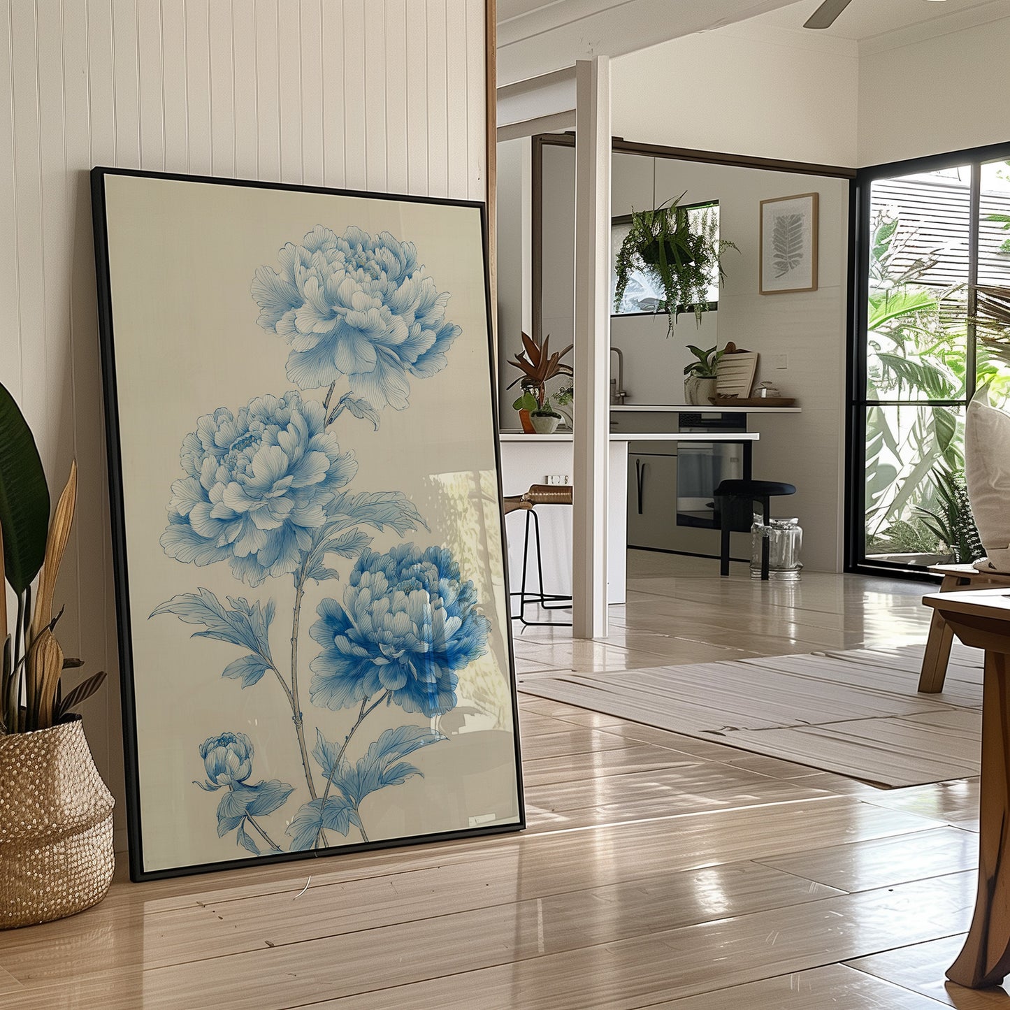 Blue Peonies Dance In Morning Light