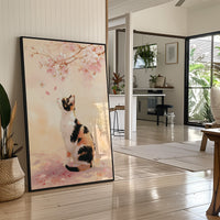 Calico Dreams Under Cherry Blossoms