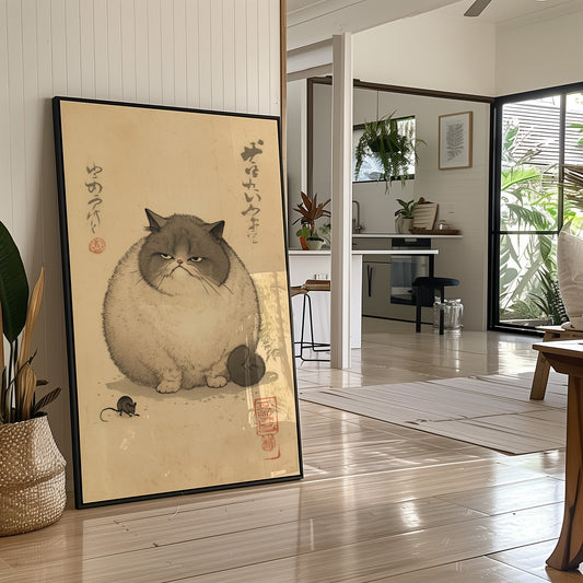 Grumpy Cat Meets Playful Mouse