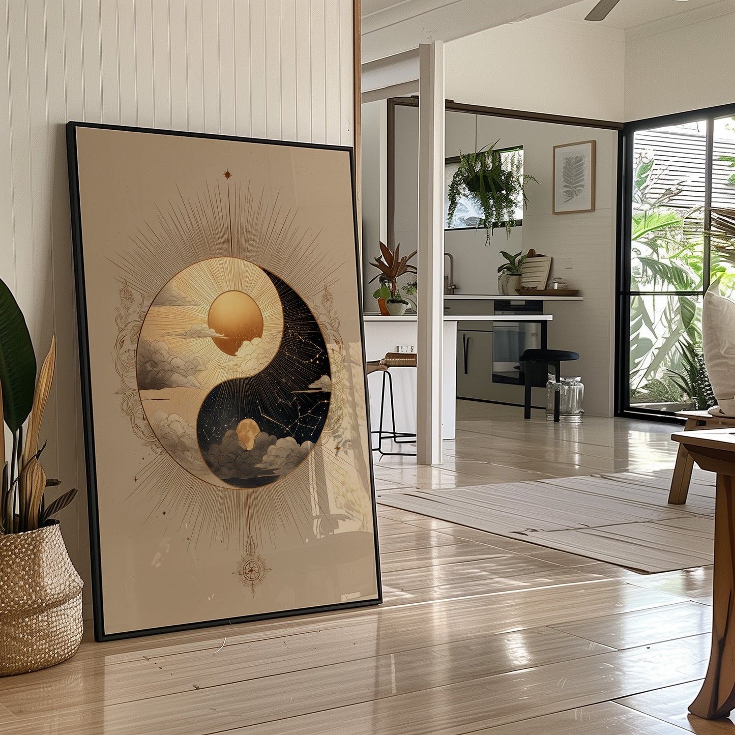 Sunlit Balance In Urban Sanctuary