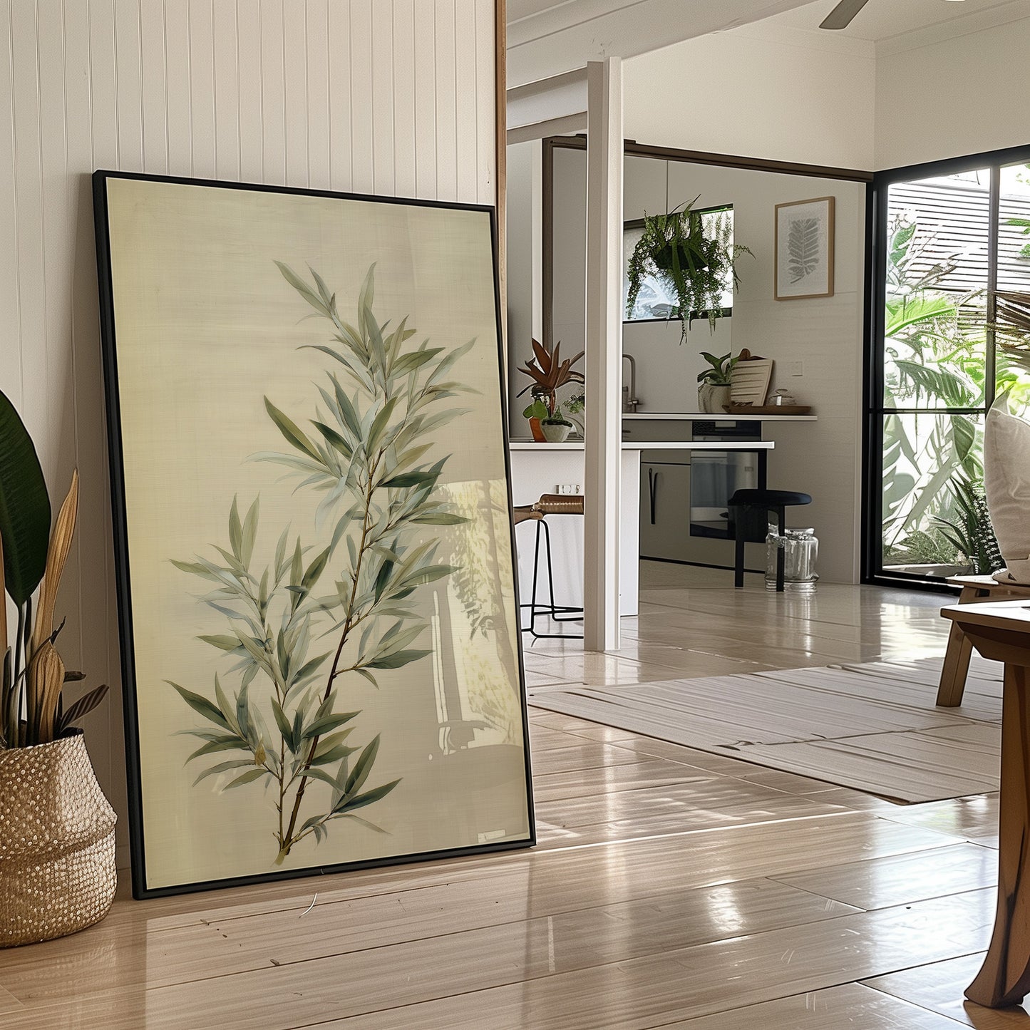 Bamboo Leaves Dance In Morning Light
