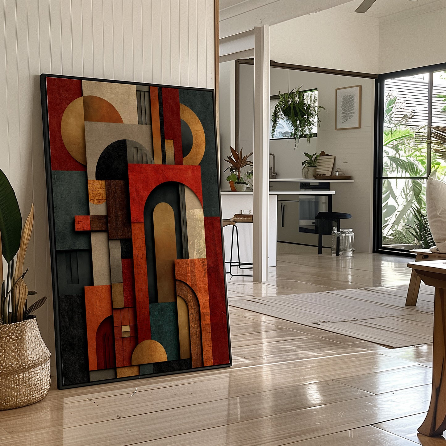 Geometric Rhythms In Autumn Tones