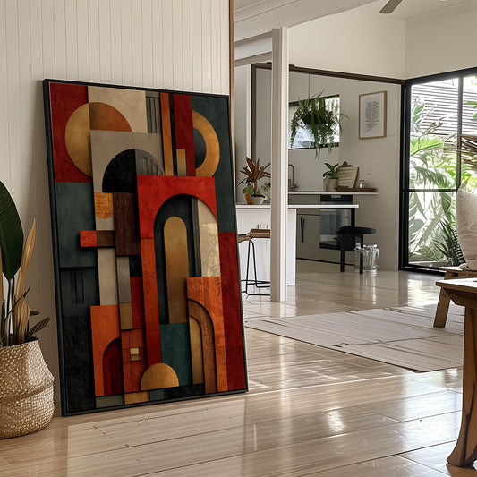 Geometric Rhythms In Autumn Tones