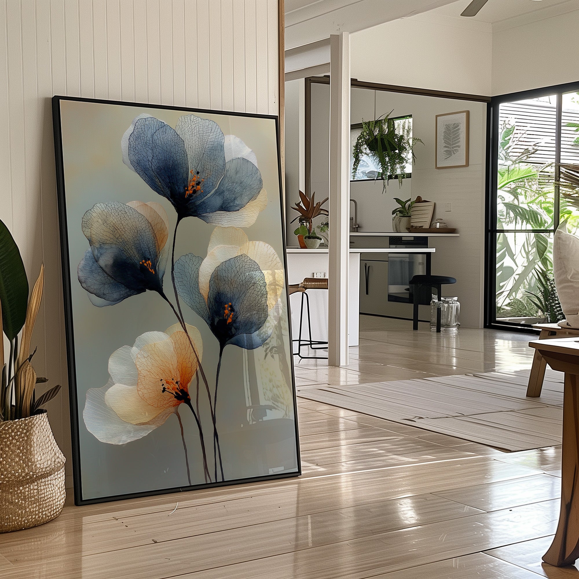 Indigo Petals Dance At Dawn