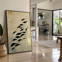 Birds Take Flight At Dawn