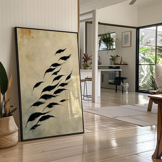 Birds Take Flight At Dawn