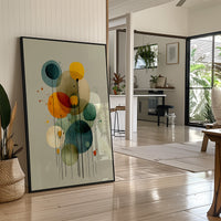 Floating Circles Dance In Light