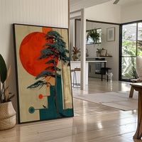 Teal Pines Meet Rising Sun