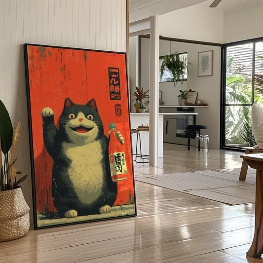 Lucky Cat Tends The Bar