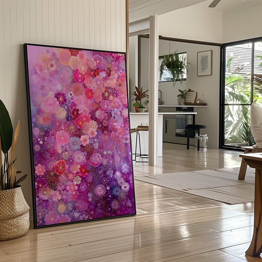 Cherry Blossoms Dance Through Purple Dreams