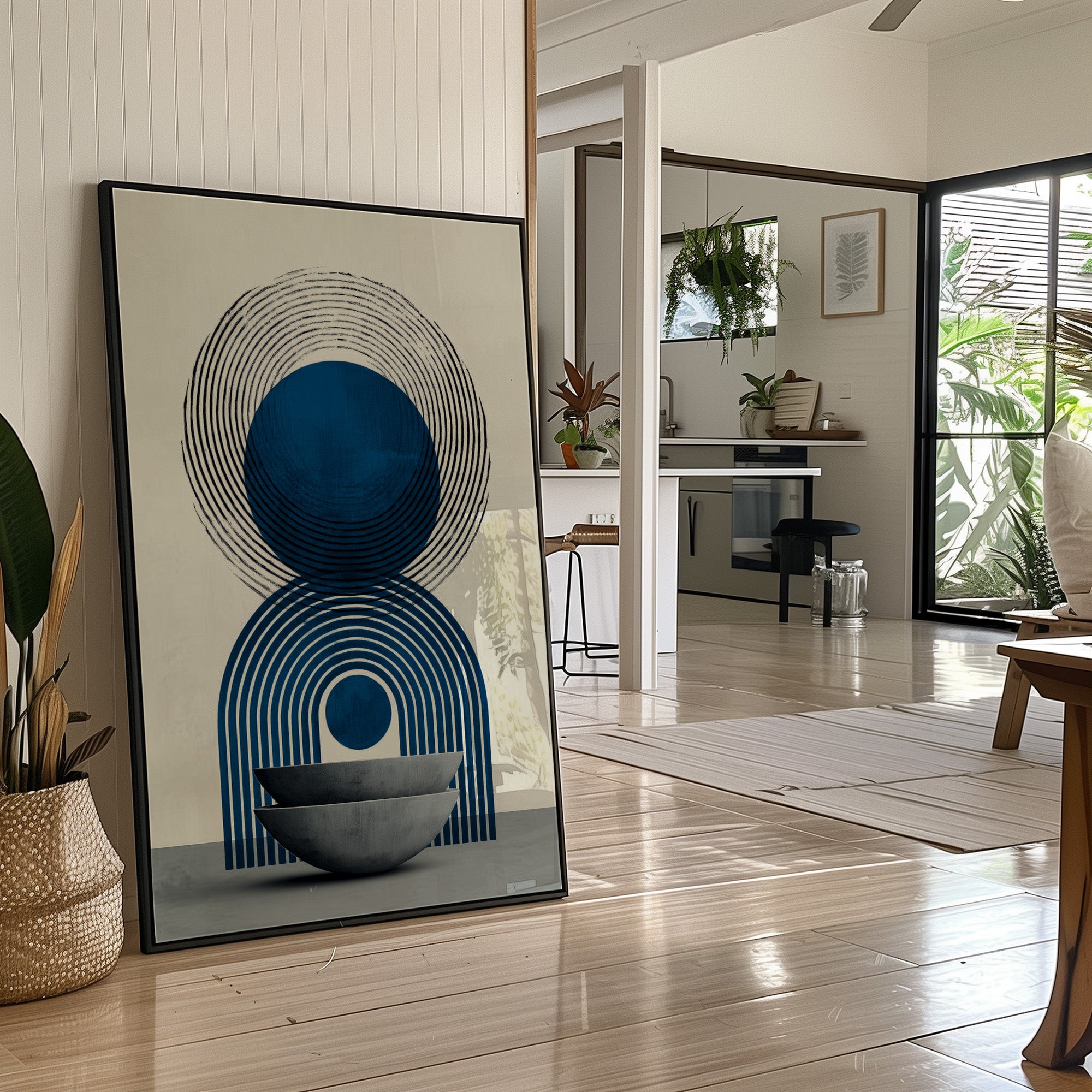 Blue Circles Dance In Morning Light