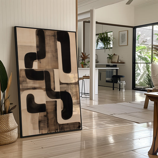 Modern Paths Cross In Neutral Light