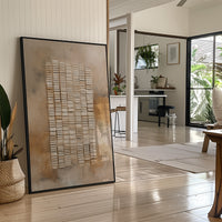 Sunlit Bar Cart Meets Abstract Lines