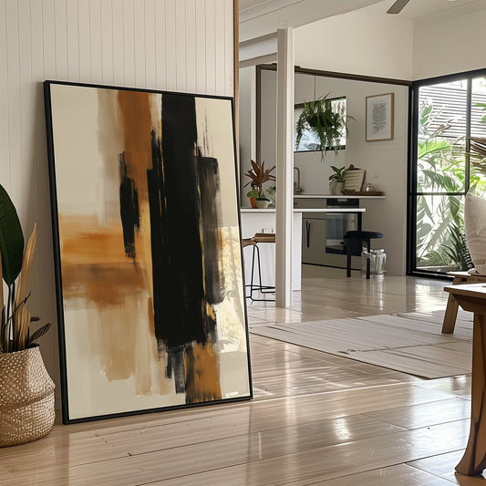 Brushstrokes Dance In Golden Light