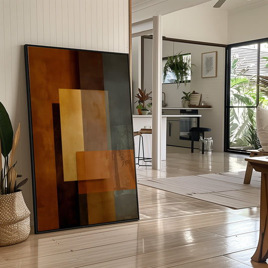 Autumn Light Through City Windows