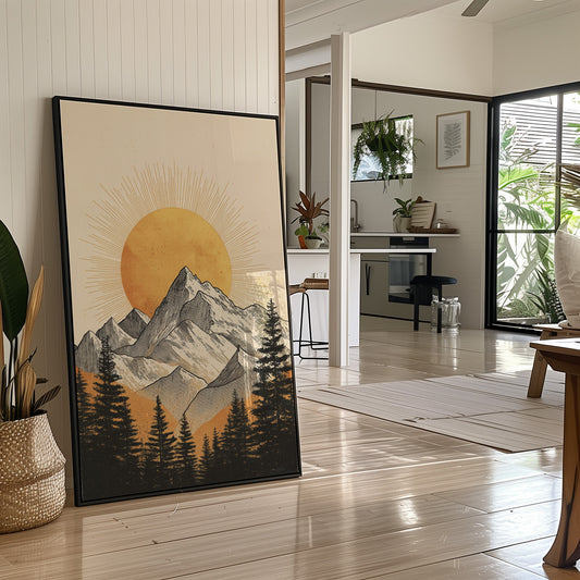 Golden Peaks Above The Bar