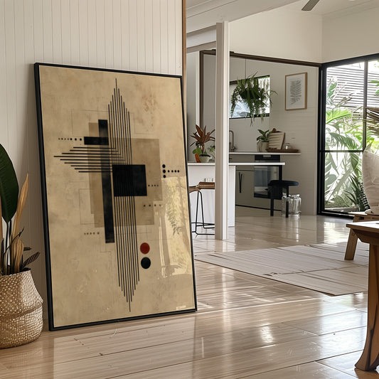 Lines Dance In Modernist Light