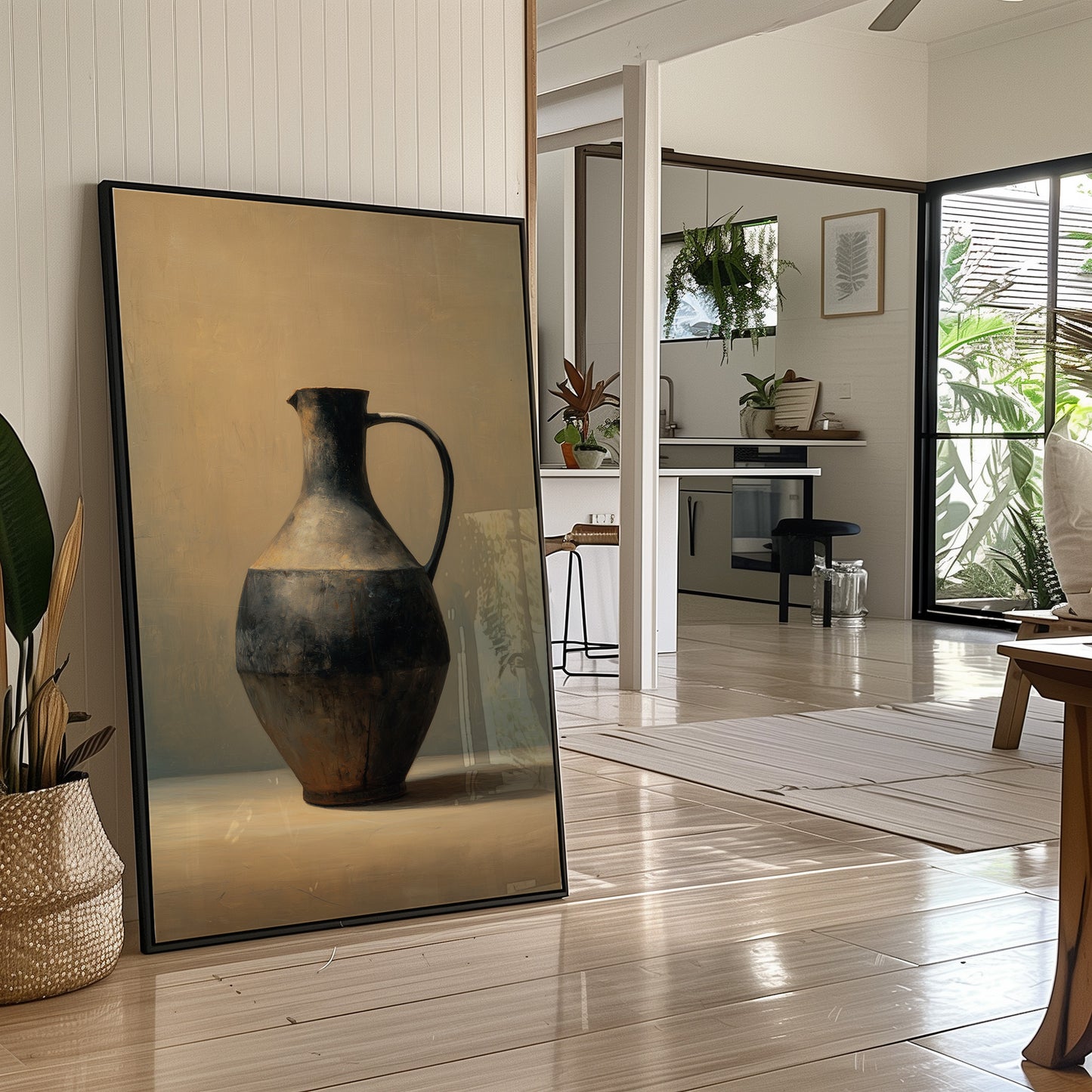 Ancient Vessel Rests In Golden Light