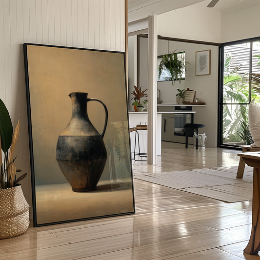 Ancient Vessel Rests In Golden Light